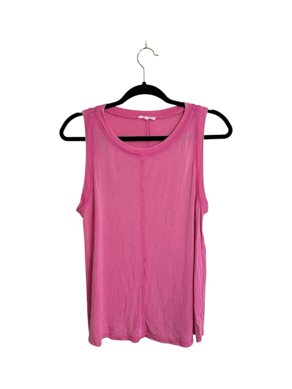 Maurices Solid Sunseeker Tank Top Bright Pink Crew Neck Muscle Medium Women’s